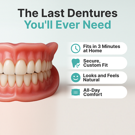 🌎Ends Today: 70% OFF! ⏰Custom-Fit Dentures — Designed for Comfort and a Natural-Looking Smile
