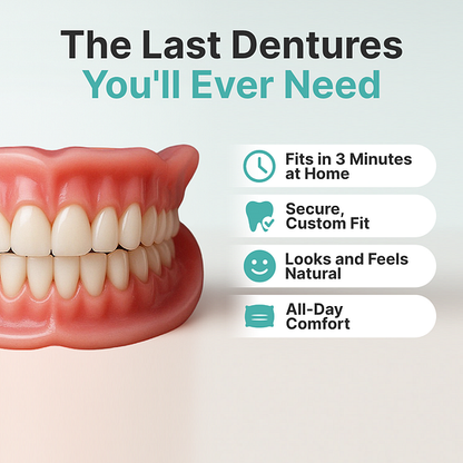 🌎Ends Today: 70% OFF! ⏰Custom-Fit Dentures — Designed for Comfort and a Natural-Looking Smile