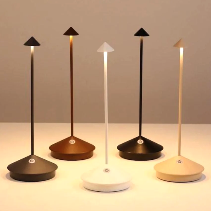 2024 Minimalist LED Table Lamp - Waterproof & Dimmable Cordless Lighting