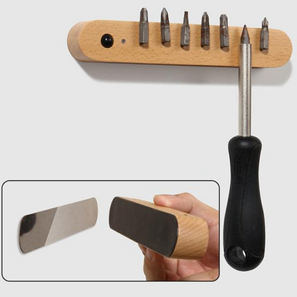 Wooden Rechargeable Induction Lamps - Magnetic Wall Key Holder Motion Sensor Wall Lamp